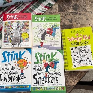 Stink and Diary of a Wimpy Kid Book Set